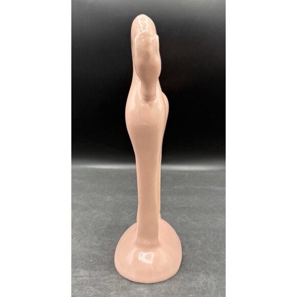 Art Deco Mid Century Mauve Ceramic Pottery Horse Statue Figurine - Picture 4 of 9